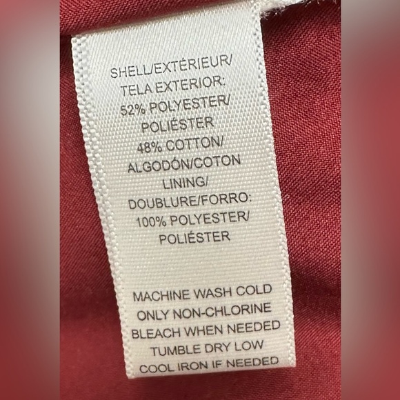 LOFT Women’s Sz 12 Gray Burgundy Textured Mini Skirt - Picture 7 of 7